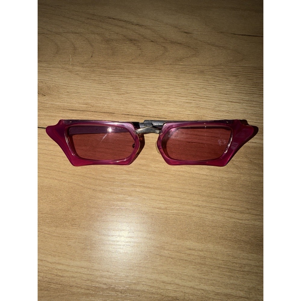 Alain Mikli x Issey Miyake‎ Unisex Pink Folding Collapsible Frame Glasses RARE!